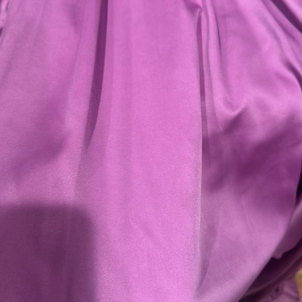 PatBO Pink Asymmetrical Ruffled Wrap Gown - Picture 6 of 6